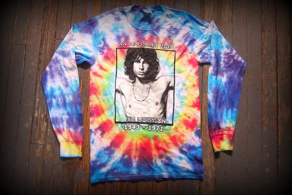 DOORS - JIM MORRISON -AN AMERICAN POET-Long Sleeve -Tie-Dye - T-shirt